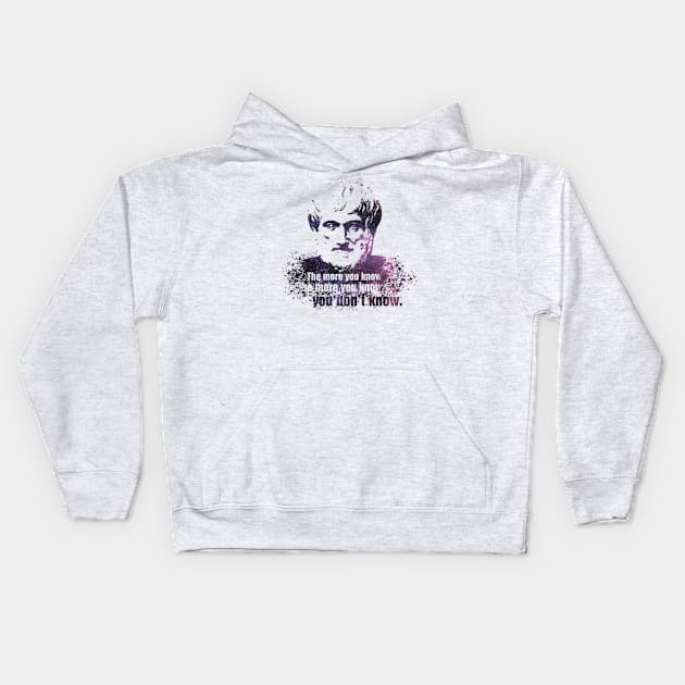 aristotle Kids Hoodie by conquart